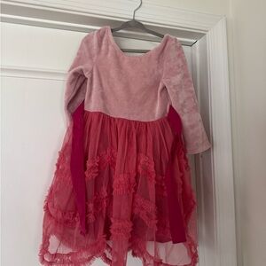 Mini Boden Pink and Red Dress